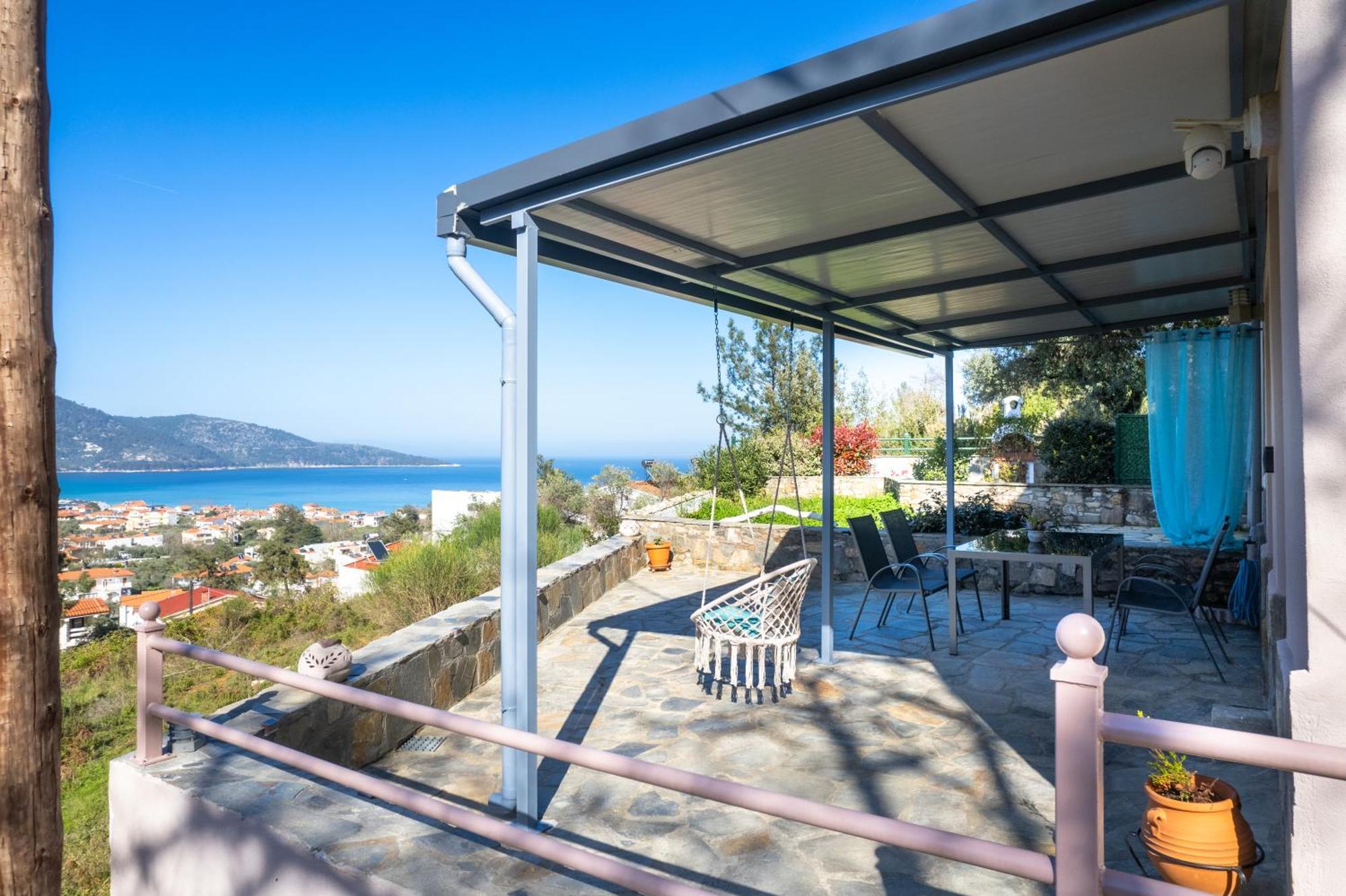 Villa Panorama Skala Potamia  Esterno foto